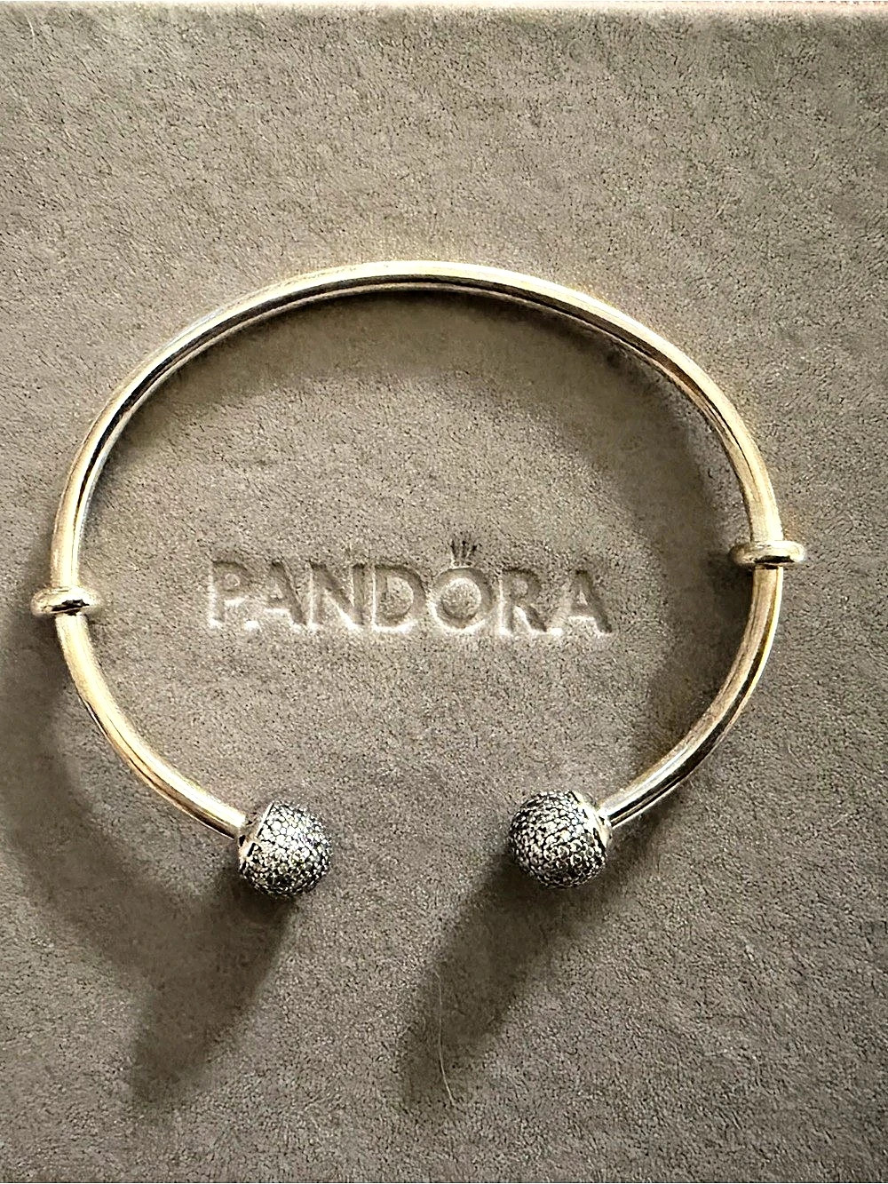 Pandora Moments Open Bangle Gold & Silver